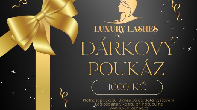 🎁 Darujte krásu, která potěší každou ženu. Nevíš, co vybrat? S naším dárkovým poukazem Luxury Lashes se vždy trefíš!...